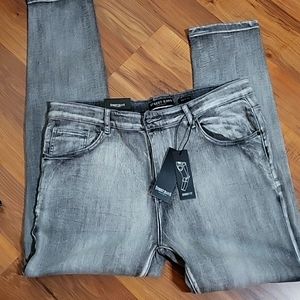 Street Jean's skinny fit gray wash denim jeans 38x32